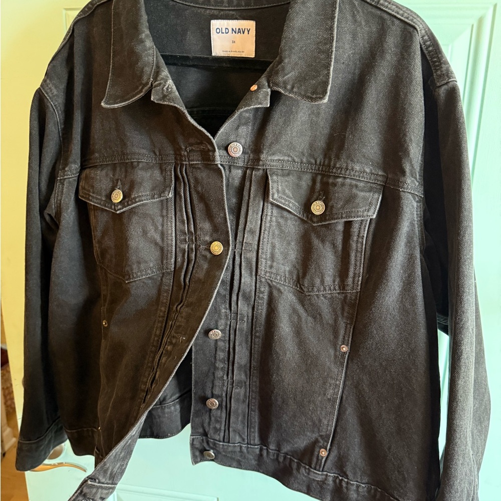 Old Navy Charcoal Denim Jacket